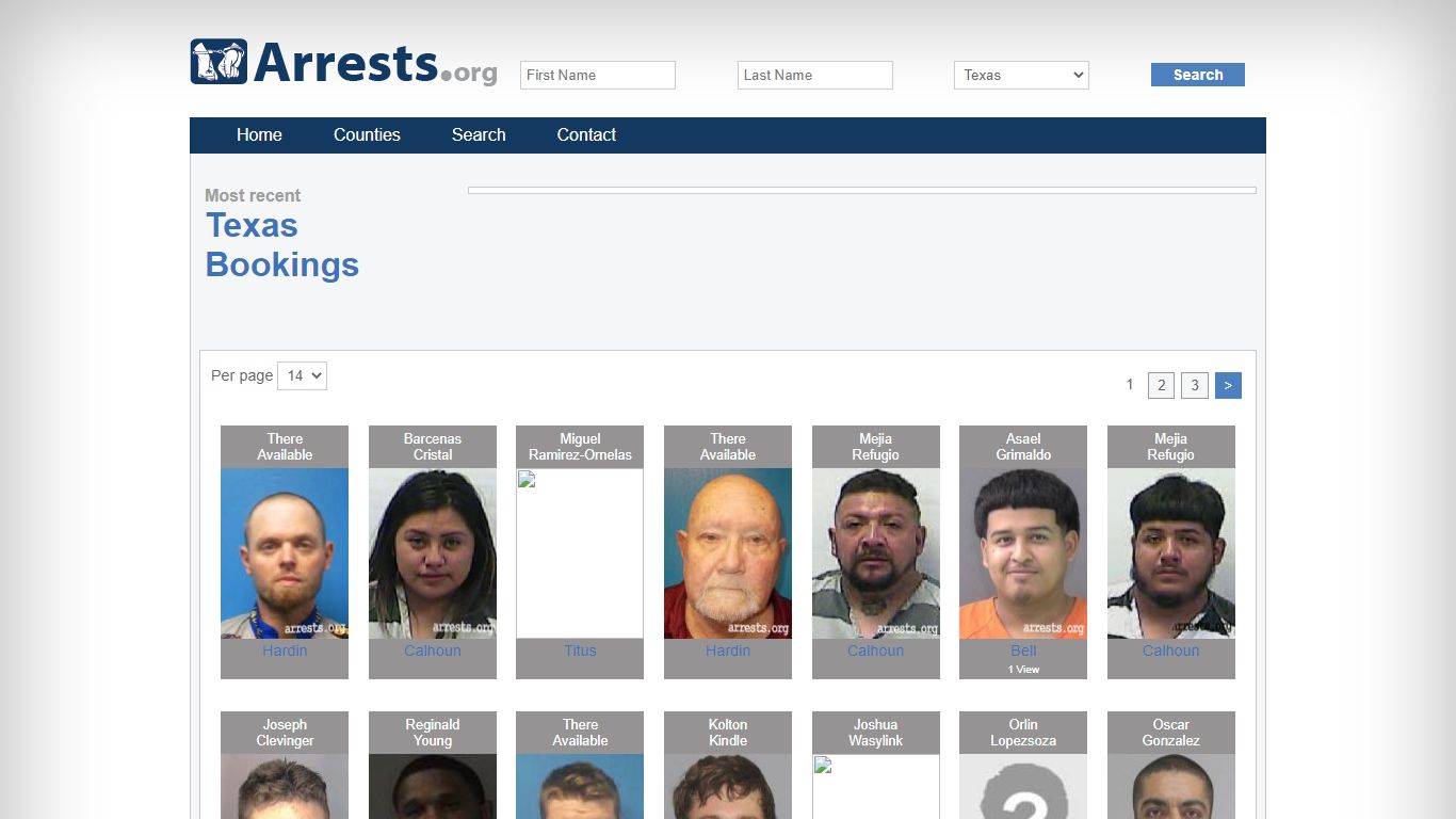 Texas Arrests and Inmate Search