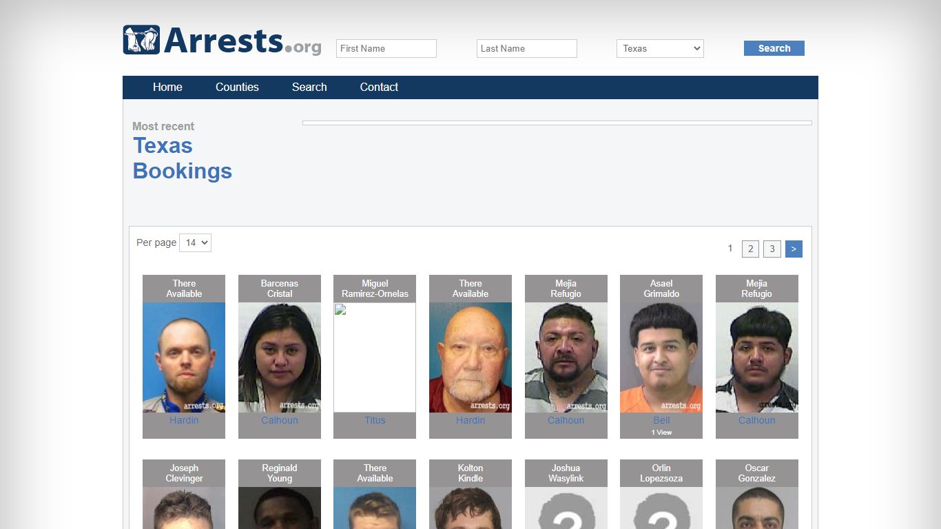 Search Texas Texas Jail Arrest Records